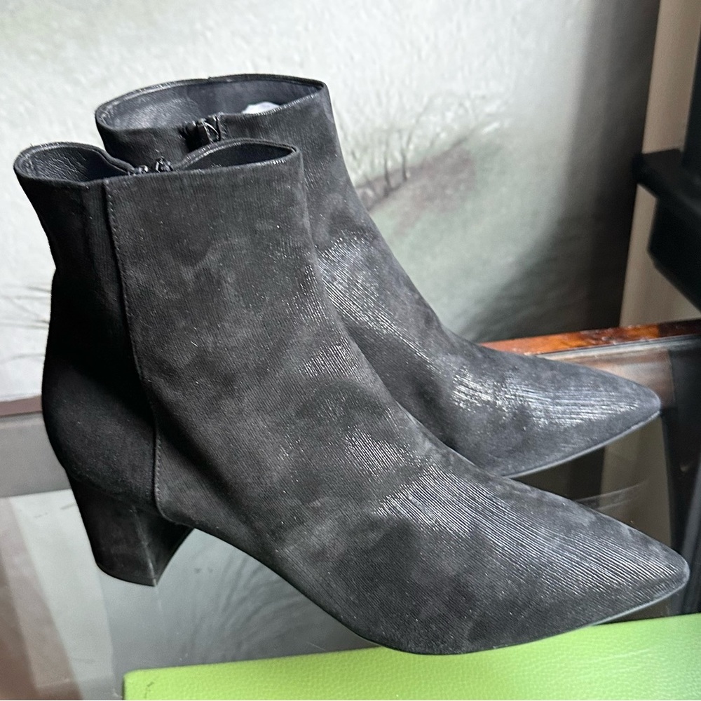 🌸AGL🌸 Black Marette Leather Bootie size 42 - Picture 5 of 13